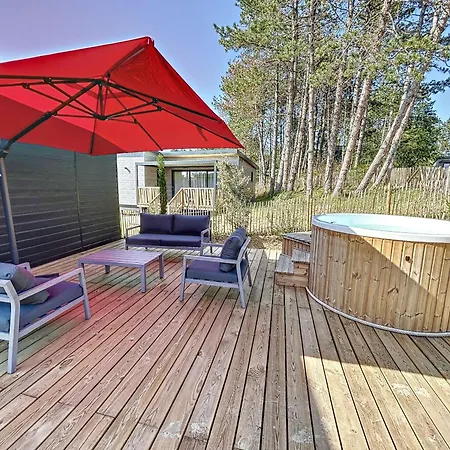 Chalet Vip A - 2 Chambres, Piscine Chauffee, Clim, Wifi, Proche Plage - Fr-1-361-461 Alpesi faház Jullouville-les-Pins